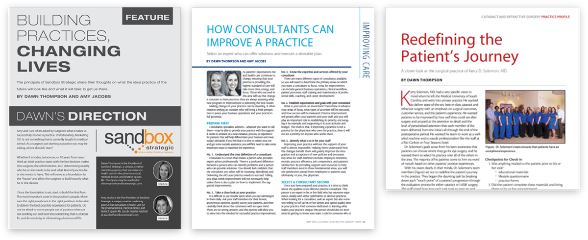 Sandbox Strategic published practice work