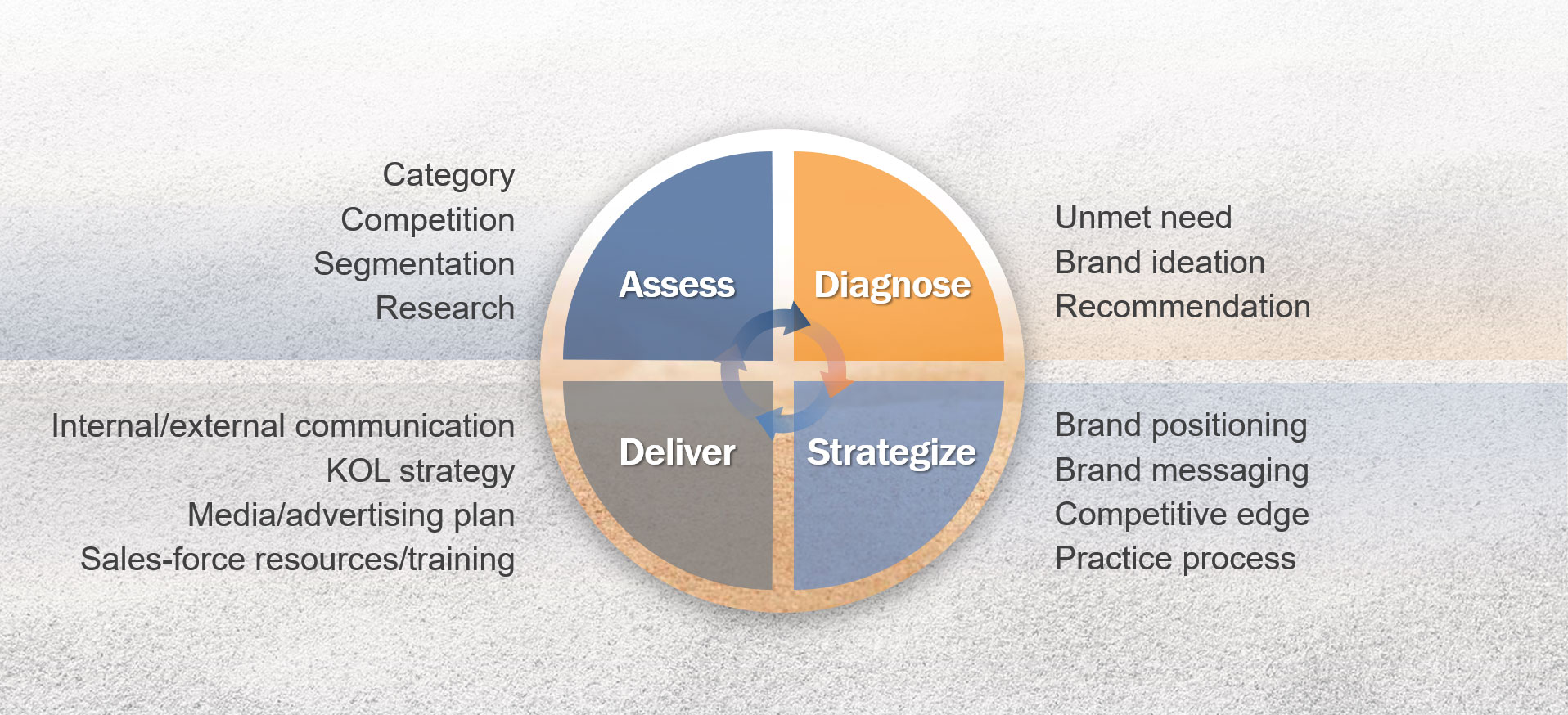 What Sandbox Strategic builds - assess, diagnose, strategies, deliver